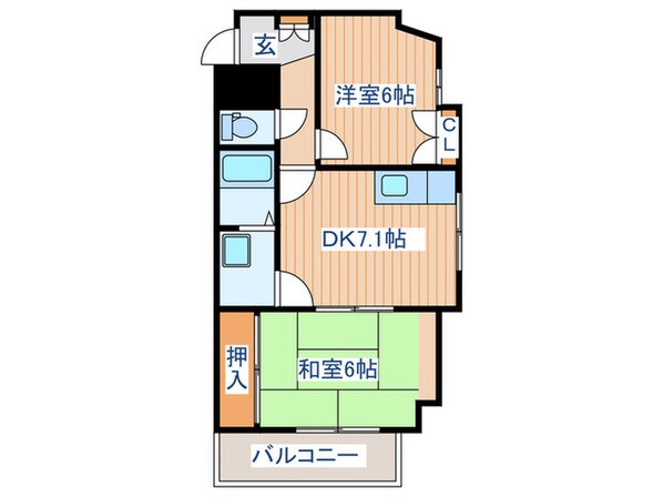 ハ－モニ－・ヒルズの物件間取画像